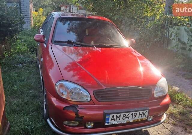 Деу Ланос 2008 у Житомирі на Automoto.ua Червоний Деу Ланос, об'ємом двигуна 1.6 л та пробігом 305 тис. км за 2000 $, фото 1 на Automoto.ua