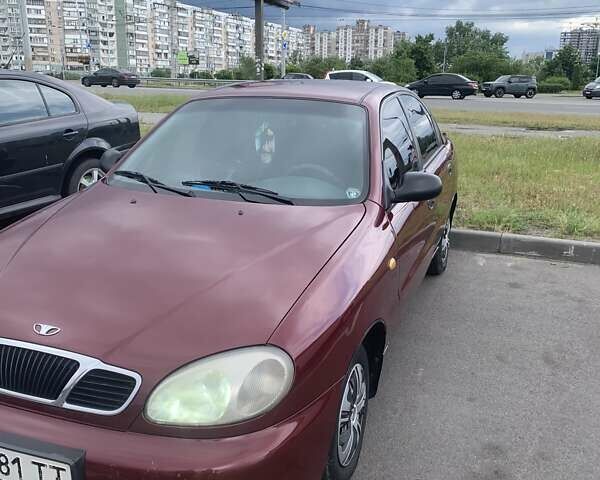 Красный Дэу Ланос, объемом двигателя 1.5 л и пробегом 170 тыс. км за 3700 $, фото 1 на Automoto.ua