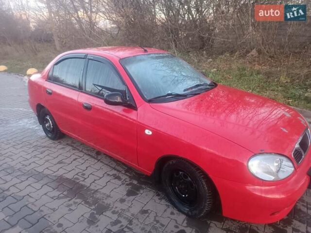 Красный Дэу Ланос, объемом двигателя 1.5 л и пробегом 210 тыс. км за 1800 $, фото 2 на Automoto.ua