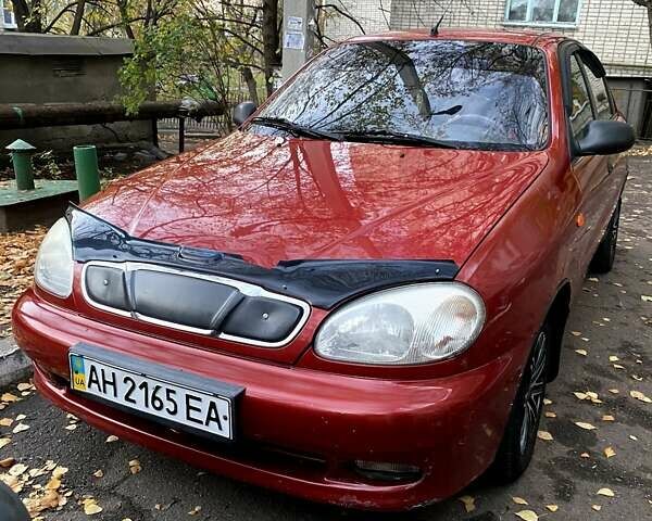 Красный Дэу Ланос, объемом двигателя 1.5 л и пробегом 182 тыс. км за 3000 $, фото 1 на Automoto.ua