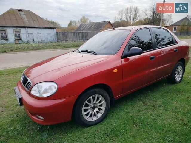 Деу Ланос 2008 у Богодухове на Automoto.ua Червоний Деу Ланос, об'ємом двигуна 1.5 л та пробігом 153 тис. км за 2600 $, фото 1 на Automoto.ua