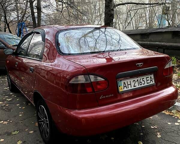 Красный Дэу Ланос, объемом двигателя 1.5 л и пробегом 182 тыс. км за 3000 $, фото 2 на Automoto.ua
