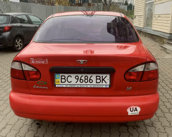 Красный Дэу Ланос, объемом двигателя 1.4 л и пробегом 73 тыс. км за 1750 $, фото 5 на Automoto.ua