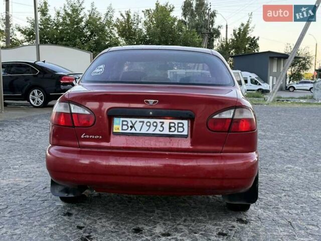 Красный Дэу Ланос, объемом двигателя 1.5 л и пробегом 225 тыс. км за 2399 $, фото 3 на Automoto.ua