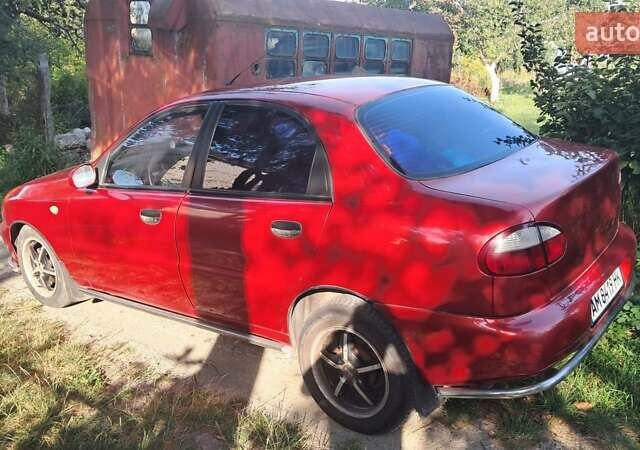 Деу Ланос 2008 у Житомирі на Automoto.ua Червоний Деу Ланос, об'ємом двигуна 1.6 л та пробігом 305 тис. км за 2000 $, фото 3 на Automoto.ua