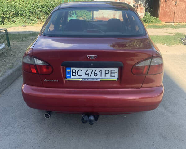 Красный Дэу Ланос, объемом двигателя 1.5 л и пробегом 144 тыс. км за 3000 $, фото 1 на Automoto.ua