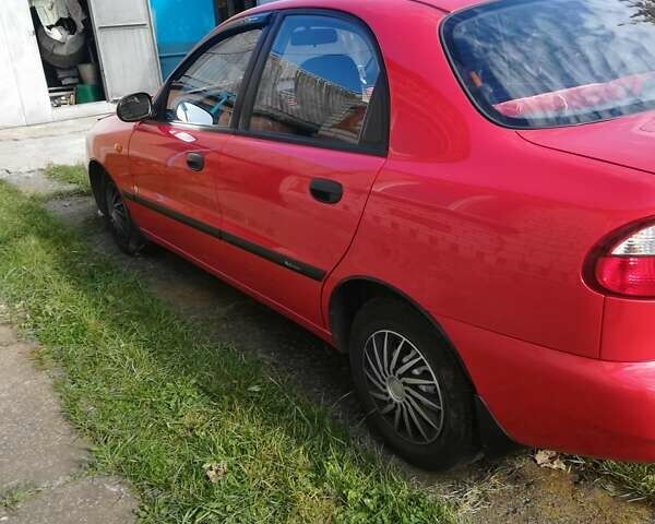 Красный Дэу Ланос, объемом двигателя 1.5 л и пробегом 34 тыс. км за 4200 $, фото 1 на Automoto.ua