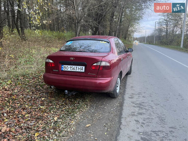 Красный Дэу Ланос, объемом двигателя 1.5 л и пробегом 205 тыс. км за 2200 $, фото 1 на Automoto.ua