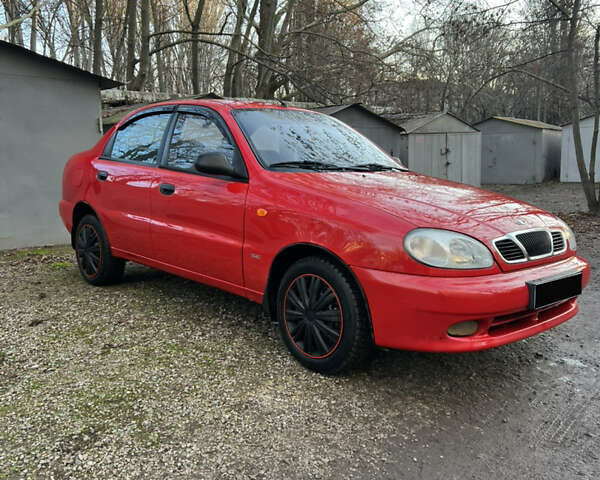 Красный Дэу Ланос, объемом двигателя 1.5 л и пробегом 178 тыс. км за 2350 $, фото 2 на Automoto.ua