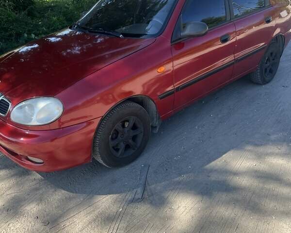 Красный Дэу Ланос, объемом двигателя 1.5 л и пробегом 103 тыс. км за 2650 $, фото 2 на Automoto.ua