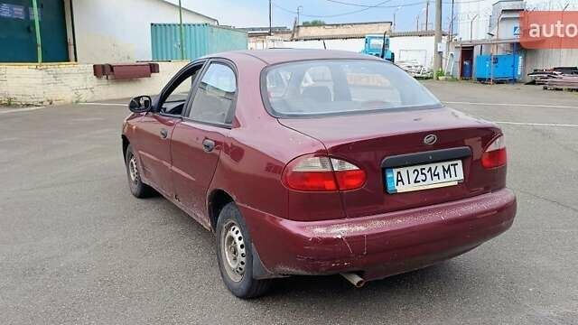 Дэу Ланос 2009 в Вышгороде на Automoto.ua Красный Дэу Ланос, объемом двигателя 1.6 л и пробегом 256 тыс. км за 1500 $, фото 6 на Automoto.ua