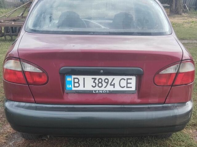 Красный Дэу Ланос, объемом двигателя 1.5 л и пробегом 175 тыс. км за 1850 $, фото 2 на Automoto.ua