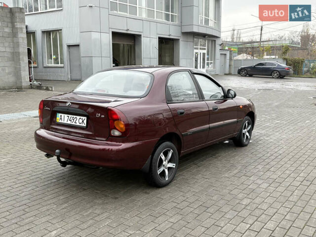 Красный Дэу Ланос, объемом двигателя 1.5 л и пробегом 74 тыс. км за 3400 $, фото 5 на Automoto.ua