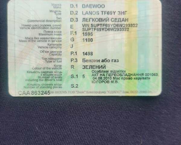 Дэу Ланос, объемом двигателя 0 л и пробегом 233 тыс. км за 2500 $, фото 2 на Automoto.ua