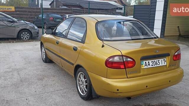 Дэу Ланос 2002 в Киеве на Automoto.ua Желтый Дэу Ланос, объемом двигателя 1.5 л и пробегом 273 тыс. км за 2100 $, фото 3 на Automoto.ua
