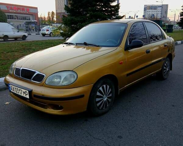 Дэу Ланос 2002 в Харькове на Automoto.ua Желтый Дэу Ланос, объемом двигателя 1.5 л и пробегом 190 тыс. км за 1800 $, фото 1 на Automoto.ua