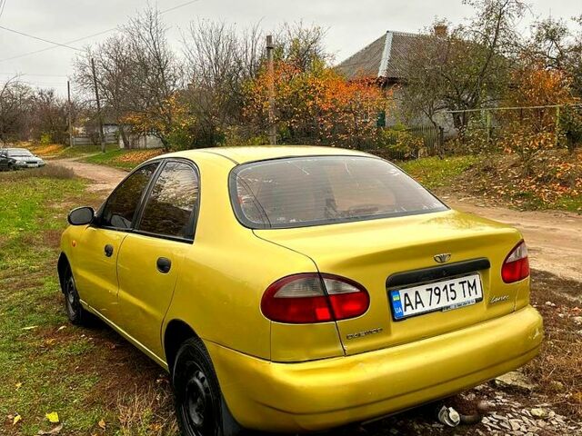 Жовтий Деу Ланос, об'ємом двигуна 1.5 л та пробігом 300 тис. км за 1000 $, фото 1 на Automoto.ua