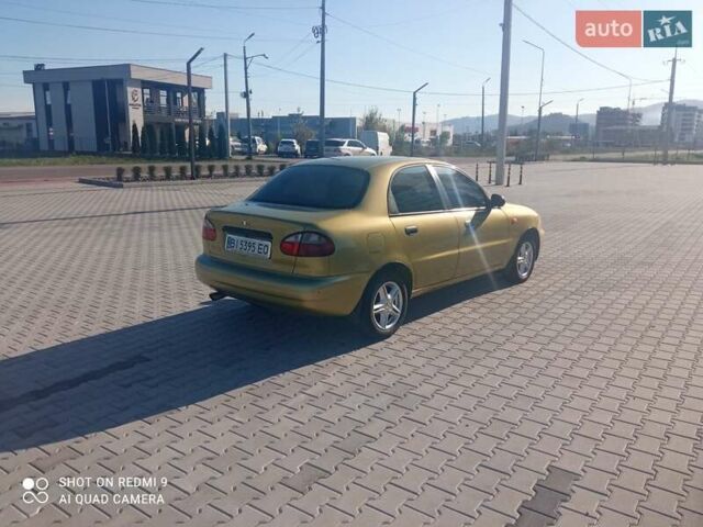 Желтый Дэу Ланос, объемом двигателя 1.5 л и пробегом 227 тыс. км за 2800 $, фото 4 на Automoto.ua