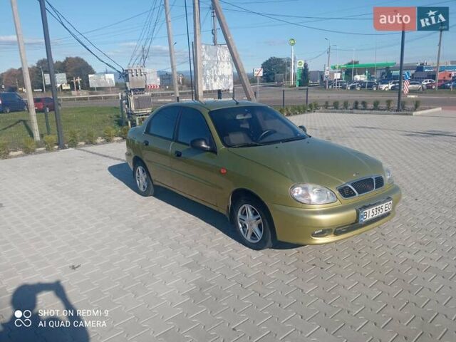 Желтый Дэу Ланос, объемом двигателя 1.5 л и пробегом 227 тыс. км за 2800 $, фото 2 на Automoto.ua