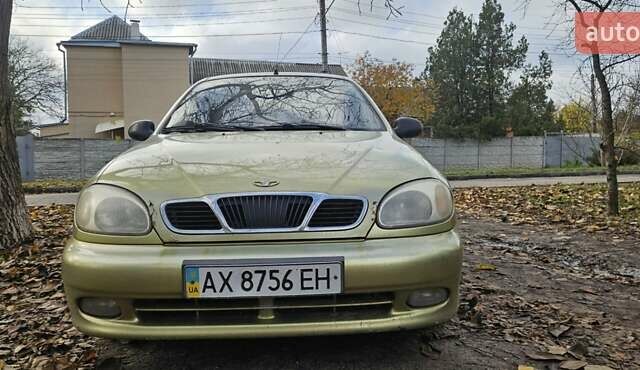 Желтый Дэу Ланос, объемом двигателя 1.5 л и пробегом 185 тыс. км за 800 $, фото 1 на Automoto.ua