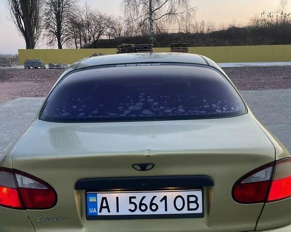 Желтый Дэу Ланос, объемом двигателя 1.5 л и пробегом 200 тыс. км за 1450 $, фото 1 на Automoto.ua
