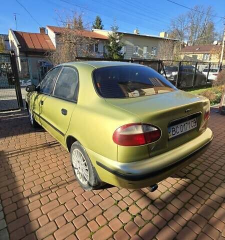 Желтый Дэу Ланос, объемом двигателя 1.5 л и пробегом 310 тыс. км за 1500 $, фото 3 на Automoto.ua