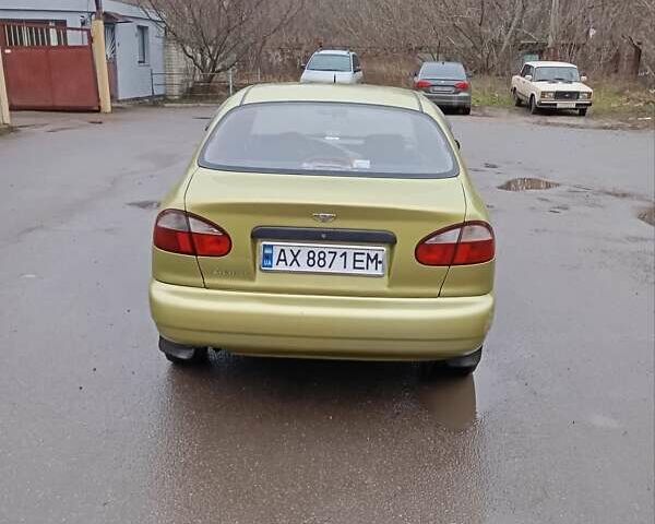 Желтый Дэу Ланос, объемом двигателя 1.39 л и пробегом 195 тыс. км за 2200 $, фото 5 на Automoto.ua