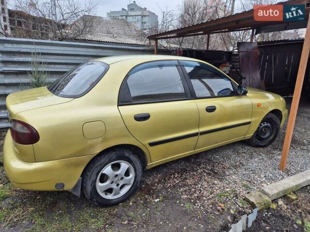 Желтый Дэу Ланос, объемом двигателя 1.5 л и пробегом 130 тыс. км за 2300 $, фото 10 на Automoto.ua