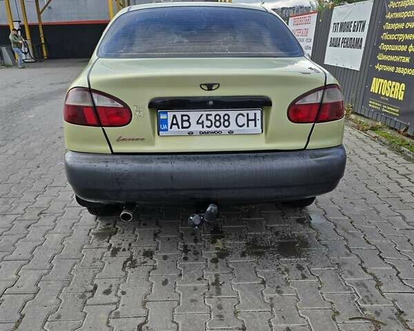 Желтый Дэу Ланос, объемом двигателя 1.5 л и пробегом 205 тыс. км за 1600 $, фото 6 на Automoto.ua