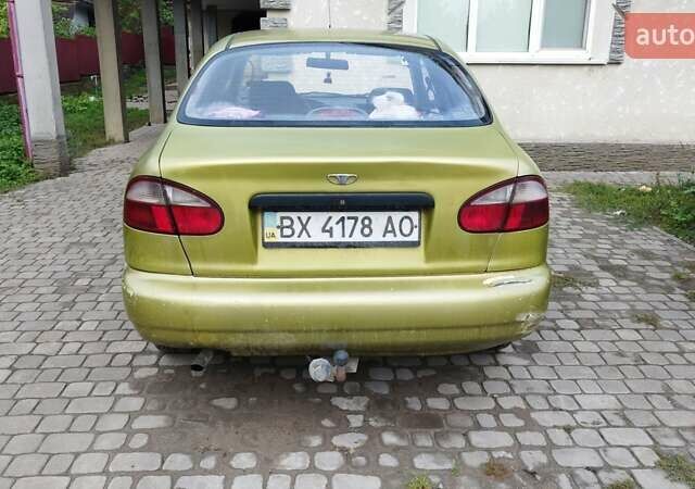 Желтый Дэу Ланос, объемом двигателя 1.5 л и пробегом 197 тыс. км за 1250 $, фото 4 на Automoto.ua