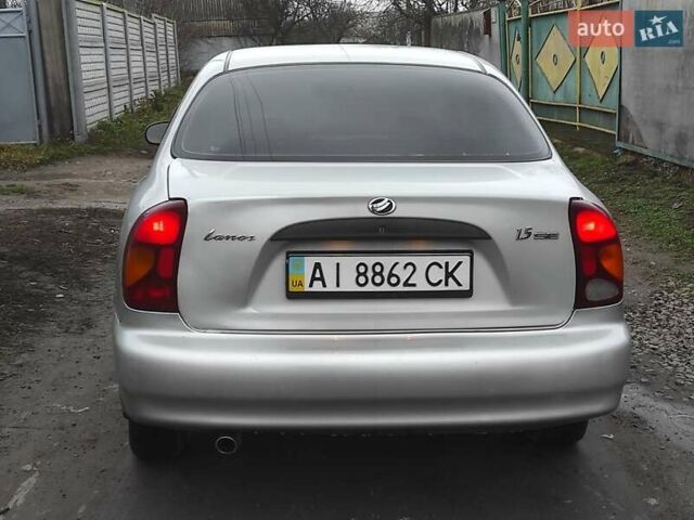 Серый Дэу Ланос, объемом двигателя 1.5 л и пробегом 156 тыс. км за 1950 $, фото 18 на Automoto.ua