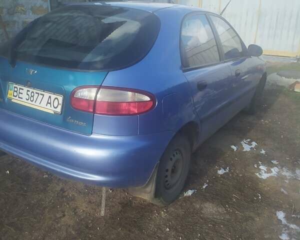Синий Дэу Ланос, объемом двигателя 1.5 л и пробегом 144 тыс. км за 3100 $, фото 3 на Automoto.ua