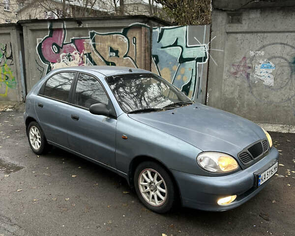 Синий Дэу Ланос, объемом двигателя 1.5 л и пробегом 185 тыс. км за 2350 $, фото 1 на Automoto.ua