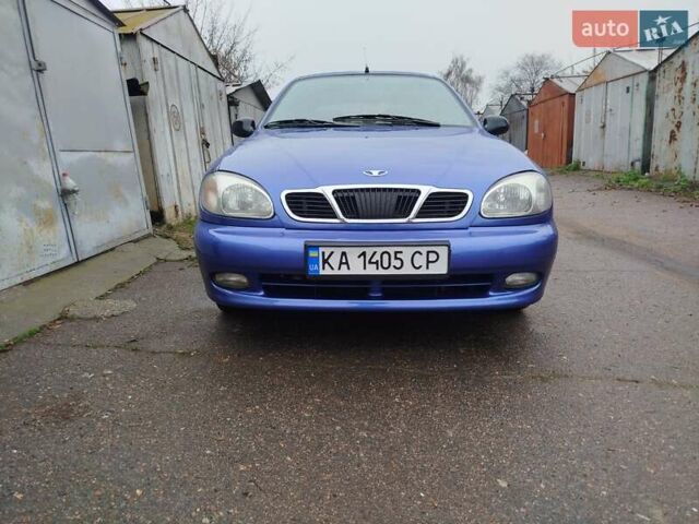 Синий Дэу Ланос, объемом двигателя 1.5 л и пробегом 233 тыс. км за 2600 $, фото 1 на Automoto.ua