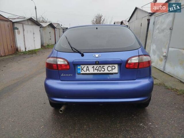 Синий Дэу Ланос, объемом двигателя 1.5 л и пробегом 233 тыс. км за 2600 $, фото 4 на Automoto.ua