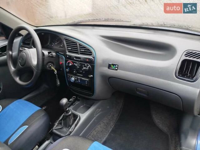 Синий Дэу Ланос, объемом двигателя 1.5 л и пробегом 233 тыс. км за 2550 $, фото 13 на Automoto.ua