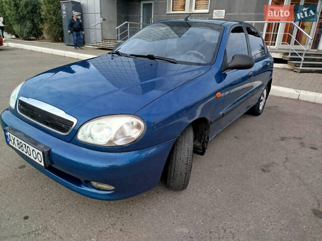 Синий Дэу Ланос, объемом двигателя 1.5 л и пробегом 126 тыс. км за 2900 $, фото 1 на Automoto.ua