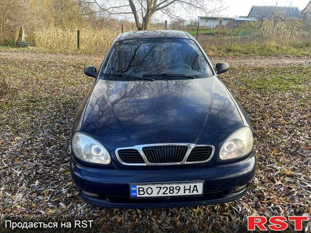 Синий Дэу Ланос, объемом двигателя 1.5 л и пробегом 375 тыс. км за 1750 $, фото 1 на Automoto.ua