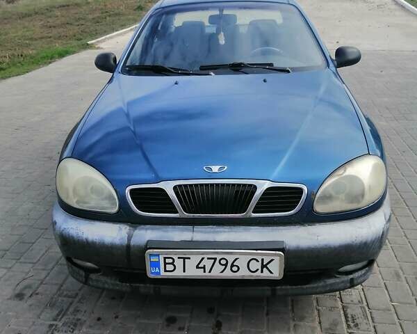 Синий Дэу Ланос, объемом двигателя 1.5 л и пробегом 380 тыс. км за 1900 $, фото 3 на Automoto.ua