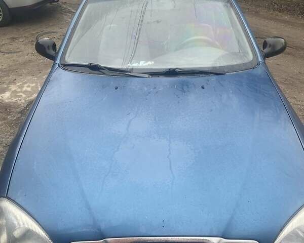 Синий Дэу Ланос, объемом двигателя 1.5 л и пробегом 324 тыс. км за 1200 $, фото 1 на Automoto.ua