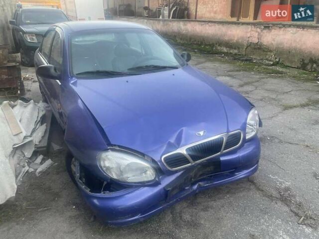 Синий Дэу Ланос, объемом двигателя 1.5 л и пробегом 315 тыс. км за 1300 $, фото 1 на Automoto.ua