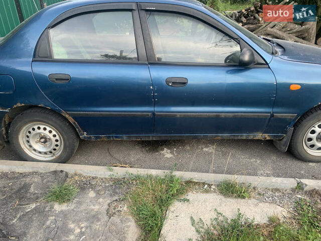 Синий Дэу Ланос, объемом двигателя 1.5 л и пробегом 257 тыс. км за 850 $, фото 1 на Automoto.ua