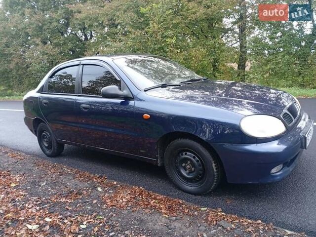 Синий Дэу Ланос, объемом двигателя 1.5 л и пробегом 400 тыс. км за 1550 $, фото 3 на Automoto.ua