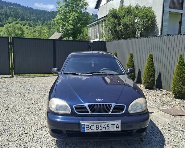 Синий Дэу Ланос, объемом двигателя 1.5 л и пробегом 183 тыс. км за 2500 $, фото 1 на Automoto.ua