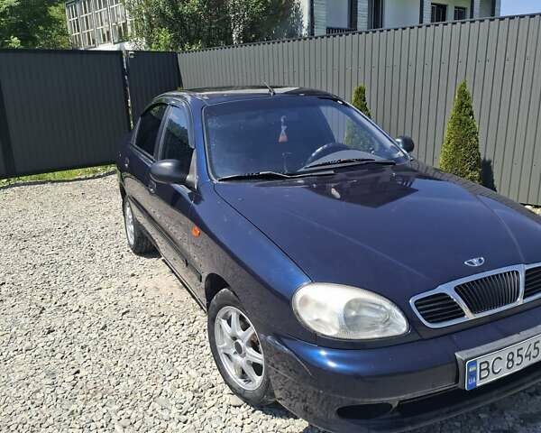 Синий Дэу Ланос, объемом двигателя 1.5 л и пробегом 183 тыс. км за 2500 $, фото 3 на Automoto.ua