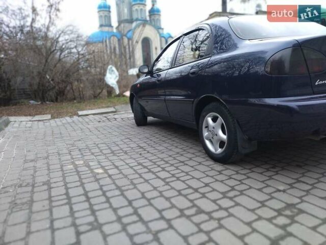 Синий Дэу Ланос, объемом двигателя 1.5 л и пробегом 300 тыс. км за 2700 $, фото 3 на Automoto.ua