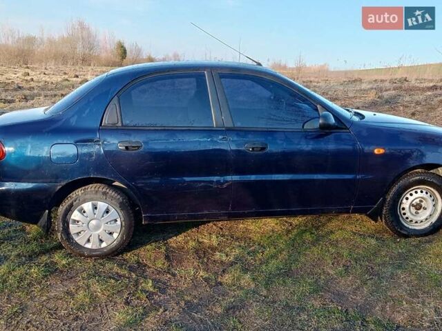 Синий Дэу Ланос, объемом двигателя 1.3 л и пробегом 150 тыс. км за 1650 $, фото 8 на Automoto.ua