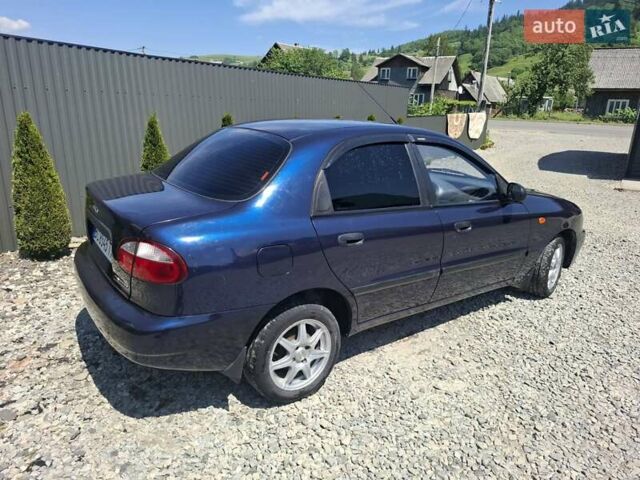 Синий Дэу Ланос, объемом двигателя 1.5 л и пробегом 183 тыс. км за 2500 $, фото 2 на Automoto.ua