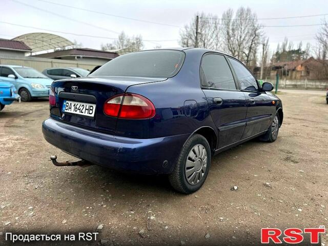 Синий Дэу Ланос, объемом двигателя 1.5 л и пробегом 180 тыс. км за 2100 $, фото 3 на Automoto.ua