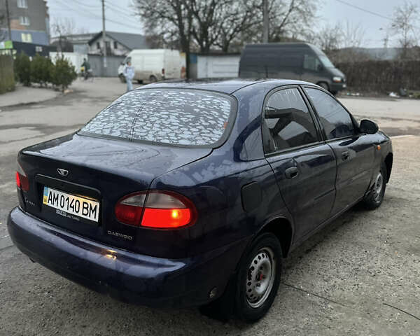 Синий Дэу Ланос, объемом двигателя 1.5 л и пробегом 303 тыс. км за 1450 $, фото 2 на Automoto.ua
